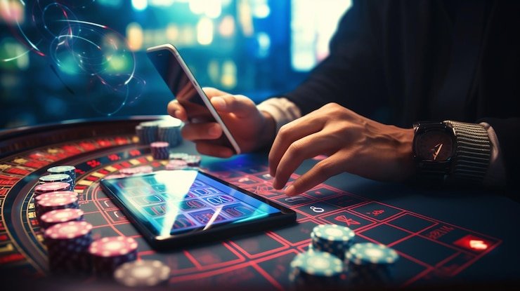 Antarmuka permainan JILI di aplikasi mobile kayatoto77 menampilkan slot dan live casino